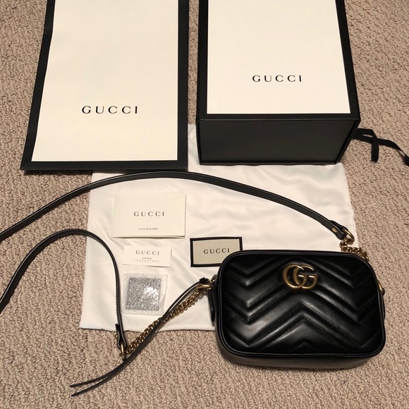 Gucci Handbags - Gucci GG Marmont 2.0 Mini Matelasse Camera Bag